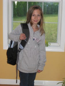 Sam 1st day of 5th grade