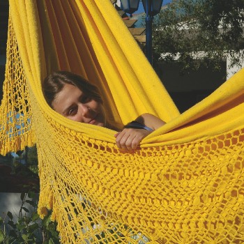 resting in hammock