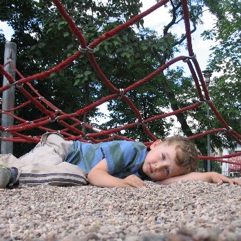 boy on playground