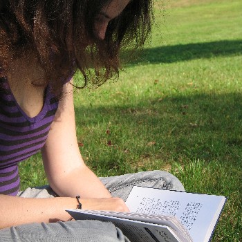 girl studying