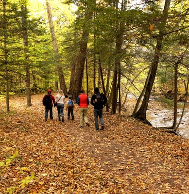 hiking teens