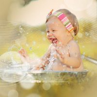 Babies Love Water Play With a Dishpan