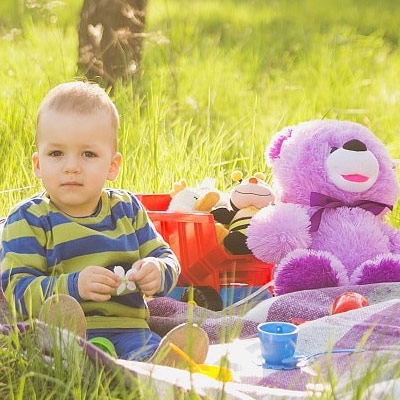 Baby-at-a-picnic